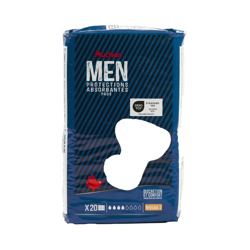 PRODUCTO ALCAMPO Compresas de hombre para incontinencia moderada 20 uds.