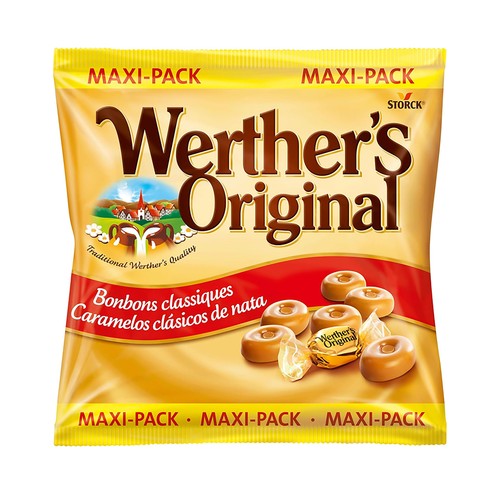WERTHER"S ORIGINAL Caramelos clásicos de mantequilla y nata 300 g.
