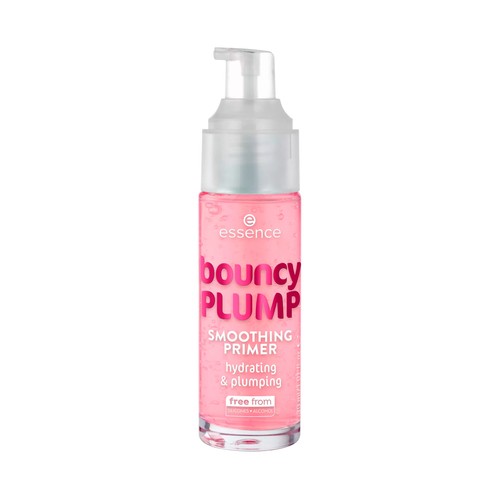 ESSENCE Bouncy plump smoothing primer Prebase a base de agua con aroma afrutado a sandía.