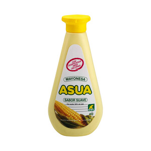 Imagen de ASUA Mayonesa sabor suave con aceite de maíz bote de 450 g.