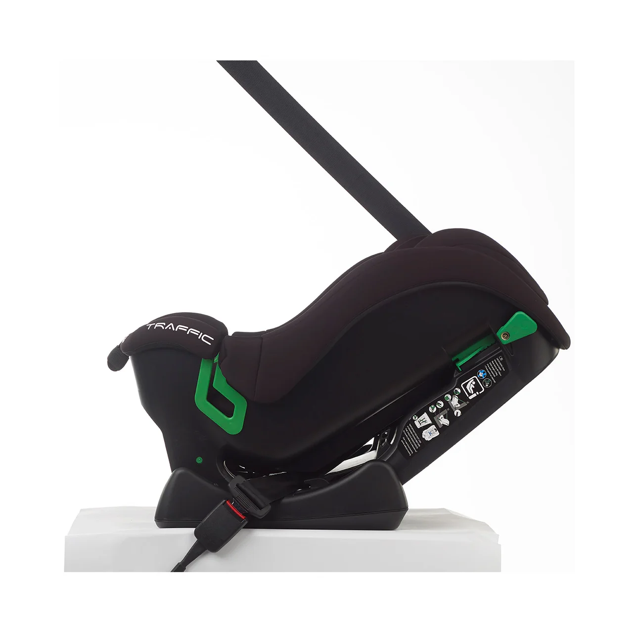 Silla de auto Traffic, i-Size (40-150cm), color negro.