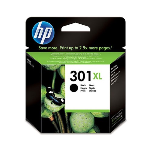Cartucho de tinta original HP 301XL CH563EE, negro..