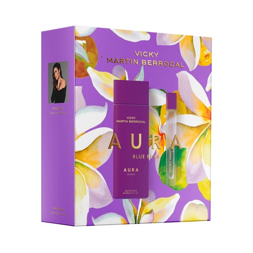 VICKY MARTIN BERROCAL Aura Estuche regalo de colonia para mujer (100 ml + 20 ml.).