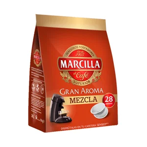MARCILLA Café en cápsulas fuerte Gran Aroma 28 uds.