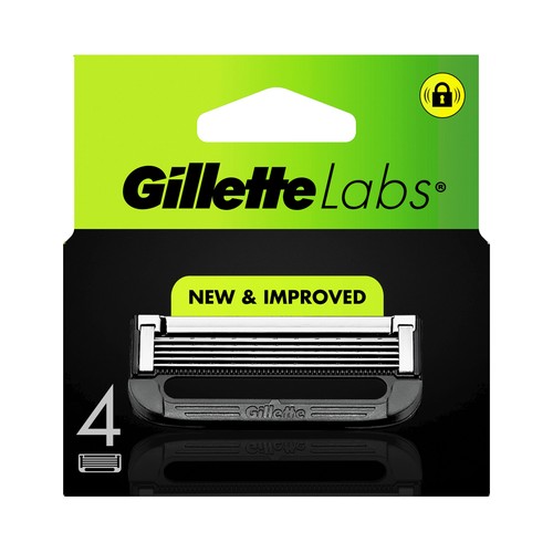 GILLETTE Labs Recambio de cuchillas de 5 hojas para maquinillas de afeitar 4 uds.