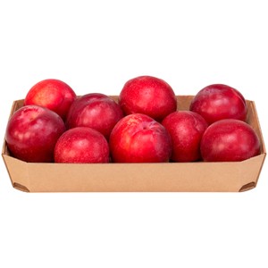 Ciruelas rojas de calidad extra, bandeja 500 g.