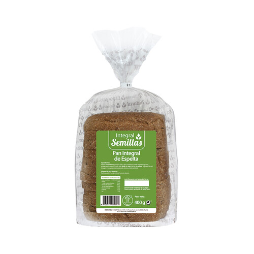 BIOGRAN Pan de molde integral con espelta 400 g.