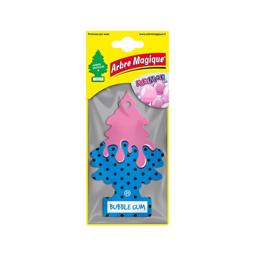 Ambientador de coche mono bubble gum, ARBRE MAGIQUE.