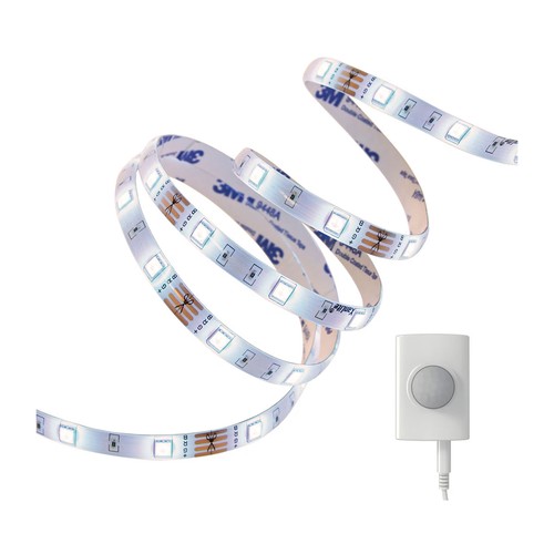 Tira LED blanca 1m 200lm sensor movimiento recargable USB día y noche. XANLITE