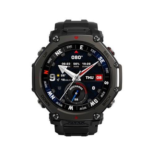 Smartwatch Amazfit T-REX 3 Pro, color negro,  3,81 cm (1.5")