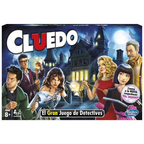 Juego de mesa de investigación Cluedo, de a jugadores HASBRO
