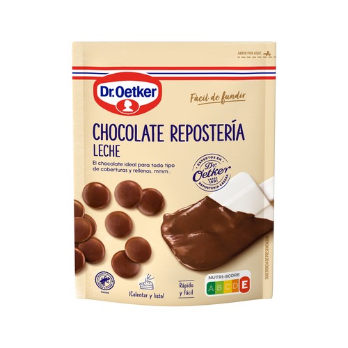 DR. OETKER Perlas de chocolate con leche 150 g.
