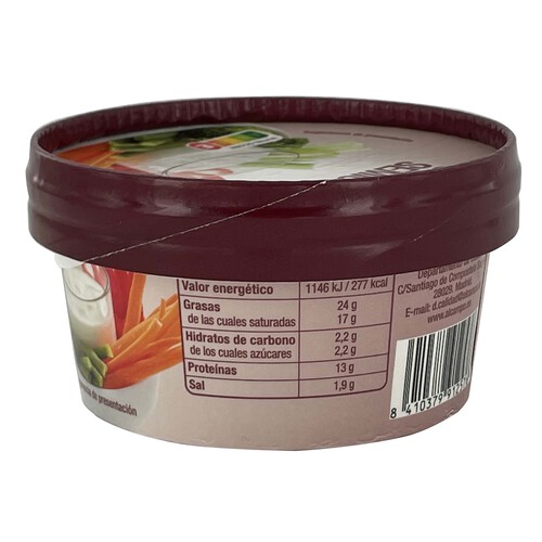 PRODUCTO ALCAMPO Crema de queso semicurado PRODUCTO ALCAMPO 125 g.