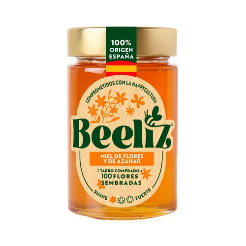 BEELIZ Miel de flores y azahar 250 g.
