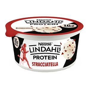 Imagen de LINDAHLS Especialidad de queso fresco desnatado y preparado de stracciatella Pro+ de Nestle 160 g.