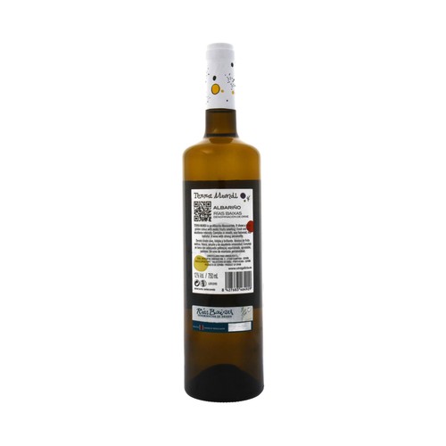 TERRAMUNDI  Vino blanco Albariño con D.O. Rías Baixas botella 75 cl.