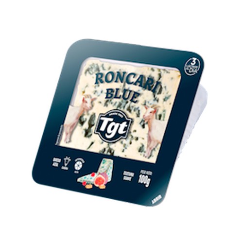 TGT Queso Roncari Blue de cabra Cuña de 100g.