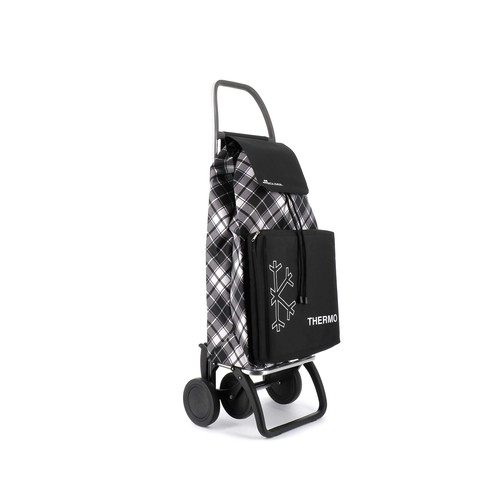 Carro de compra con 4 ruedas, cuerpo de aluminio y bolsa cierre cordón, 43+8 litros, ROLSER. Modelos surtidos, 1 unidad.