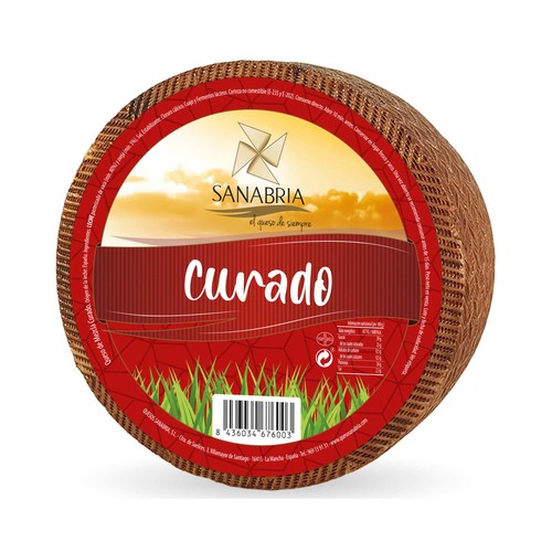 Queso mezcla curado SANABRIA 520g.