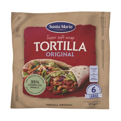 SANTA MARÍA Tortillas mejicanas 371 g.