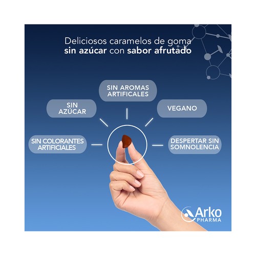 ARKOPHARMA Arkosueño Caramelos de goma sin azúcar que ayudan a conciliar y tener un sueño de calidad 30 uds.