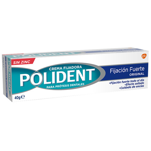 POLIDENT Crema adhesiva para prótesis dentales, efecto sellado POLIDENT Original 40 ml.
