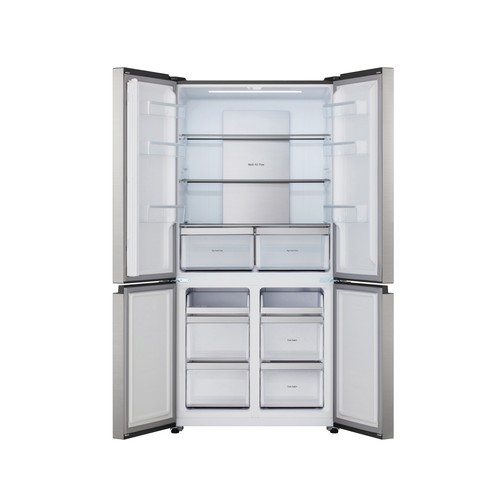 Frigorífico americano inox 190cm LG GMM42PYBEH antihuellas, no frost, clasificación energética: E, H: 190cm A: 90,5cm, F: 67,3cm, capacidad total: 600L.
