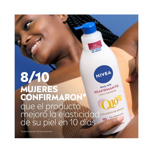 NIVEA Q10 Crema corporal (body milk) reafirmante y extra hidratante, para pieles secas a muy secas 400 ml.