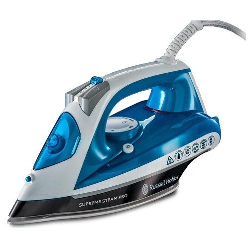 Plancha de vapor RUSSELL HOBBS Supreme Steam Pro 23971-56, suela cerámica, potencia 2600W.