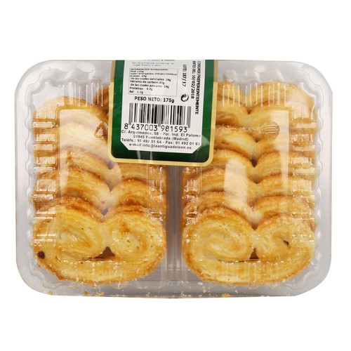 LA ANTIGUA DE LEÓN Palmera de mantequilla 175 gr