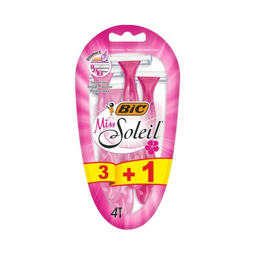 Máquina desechable de tres hojas BIC Miss soleil 3 uds.