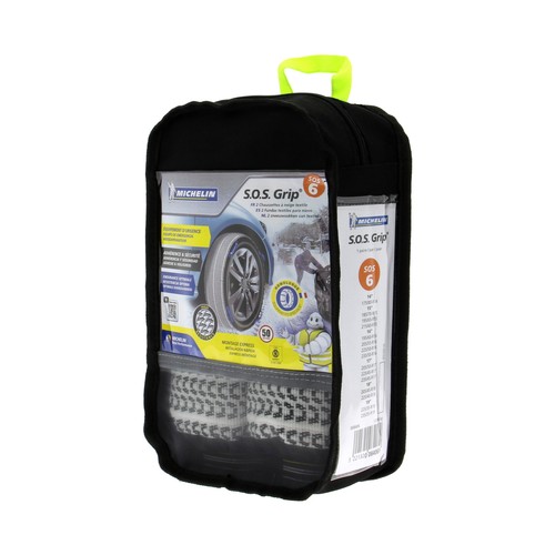 Lote de 2 cadenas de nieve texties MICHELÍN Sos grip número 6.