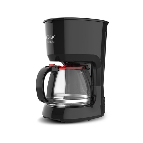Cafetera de goteo SOLAC CF4036 Coffee4You, capacidad 1.25L (10-12 tazas), filtro permanente, nivel de agua visible.