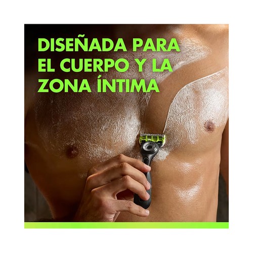 GILLETTE Labs body + intimate Maquinilla de depilación masculina + 4 cabezales.