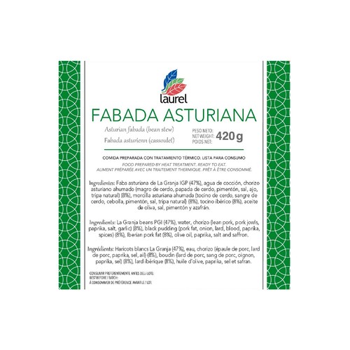 LAUREL Fabada asturiana 420 g.