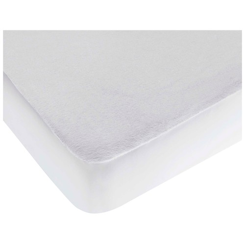 Protector colchón 105x190/200cm hasta 25cm de altura, de poliuretano, impermeable y transpirable, modelo Coralina. ACTUEL