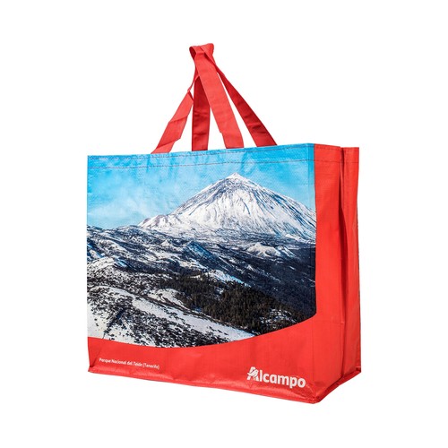 Bolsa de rafia reutilizable diseño doble Tenerife, ALCAMPO.