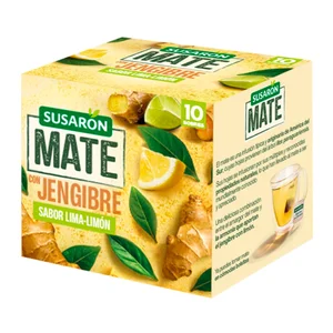 SUSARON Mate con jengibre sabor lima limón 10 uds. 15 g.