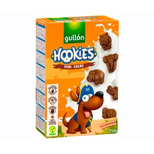 GULLÓN Galletas Hookies mini cacao 250 g.