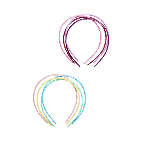 COSMIA Diadema clásica de diferentes colores 4 uds.
