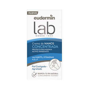 Imagen de EUDERMIN Crema de manos concentrada con Karite y vitaminas (A, E y F), para piel castigada o agrietada EUDERMIN 50 ml.