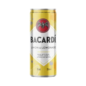 BACARDI Combinado de Bacardí carta blanca con zumo de limón BACARDÍ Lata de 25 cl.