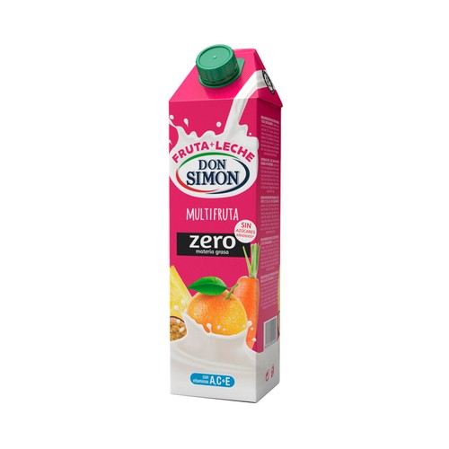 Leche con zumo de frutas multifrutas DON SIMÓN Funciona max 1 l.