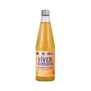 Viver Kombucha Ecológica de Cúrcuma y Jengibre 330 Ml.