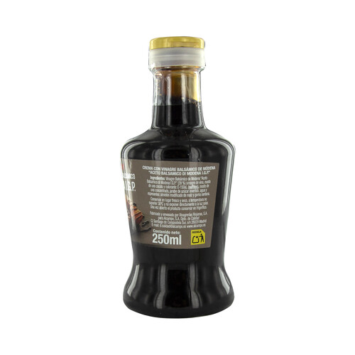 PRODUCTO ALCAMPO Crema con vinagre balsámico Di Módena con IGP Aceto balsamico di Modena 250 ml.