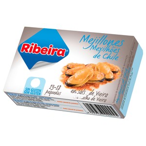 Imagen de RIBEIRA Mejillones de Chile en salsa de vieira 13/18 uds 65 g.