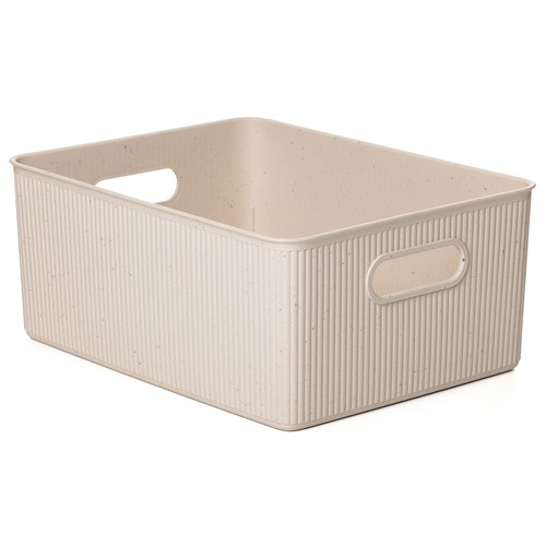 Cesta de ordenación multiusos con capacidad de 15l, 38,5 x 29,4 x 16 cm, TATAY Baobab Ecohome.