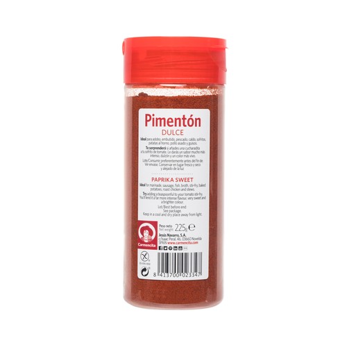 CARMENCITA Pimentón dulce CARMENCITA frasco de 225 g.