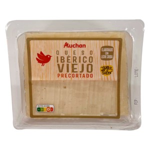 Imagen de AUCHAN Queso ibérico viejo leche cruda cortado tapitas 250 g. Producto Alcampo