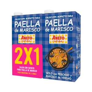ANETO Pack paella de marisco 2x1L